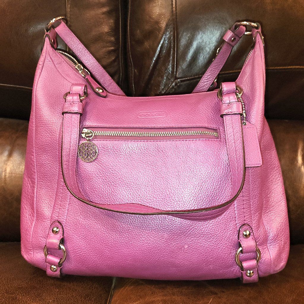 Coach Alexandra 3-Way Shoulder/Cross-Body/Satchel F17566 - Purple/Magenta